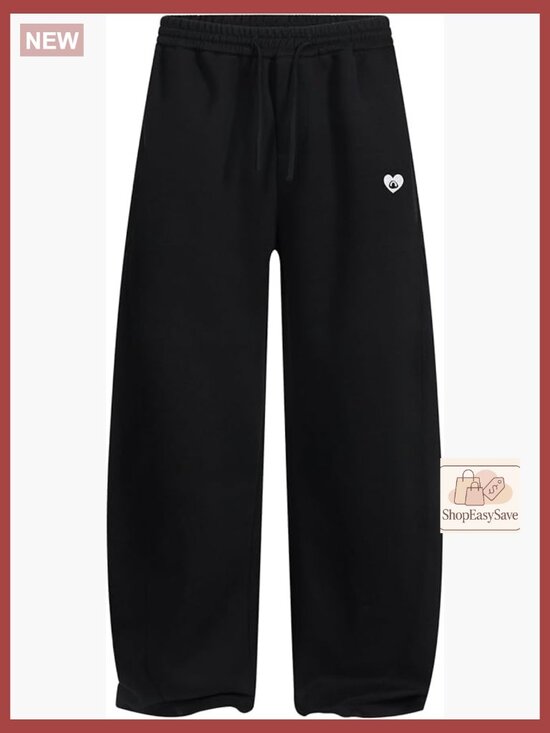 Other - Wide Leg Sweatpants Baggy Arc Design Casual Lounge Pants with Pockets Y2K